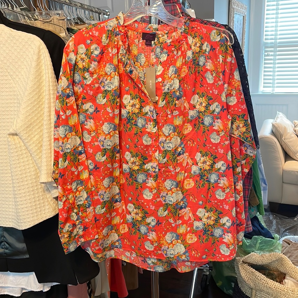 NWT Liberty of London for J Crew tunic blouse sz 4 RARE